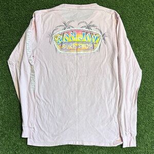 Ron Jon Surf Panama City Beach Sunset Shop Pink Long Sleeve Shirt